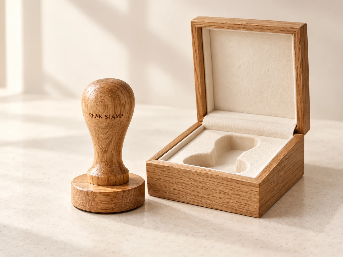 PEAK STAMP Holzstempel – Beispielabbildung